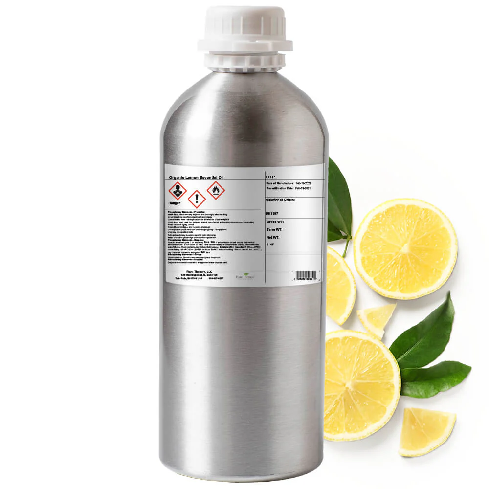 Organic Lemon Essential Oil Bulk - Image 2