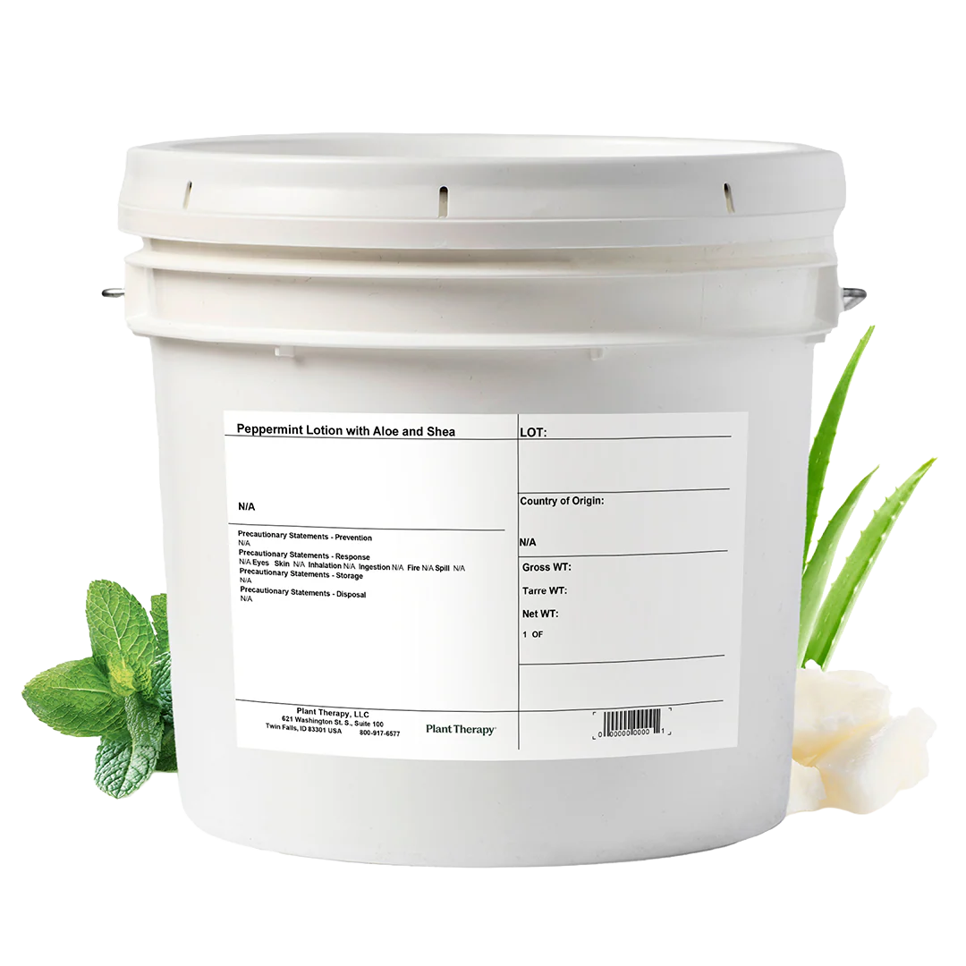 Peppermint Lotion with Aloe and Shea, Bulk 1 Gallon - Image 2