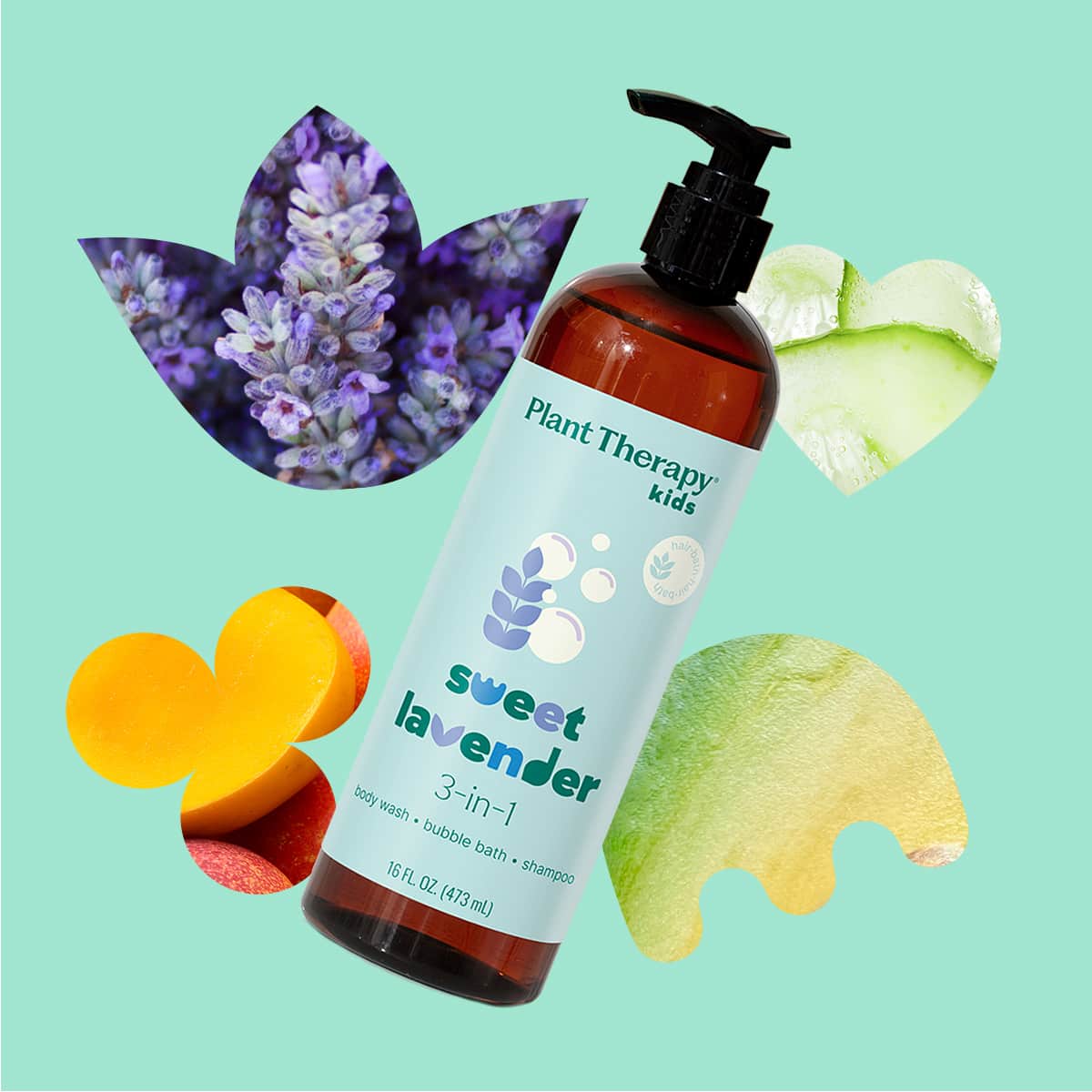 Sweet Lavender 3-in-1 Body Wash, Bubble Bath, Shampoo - Image 4