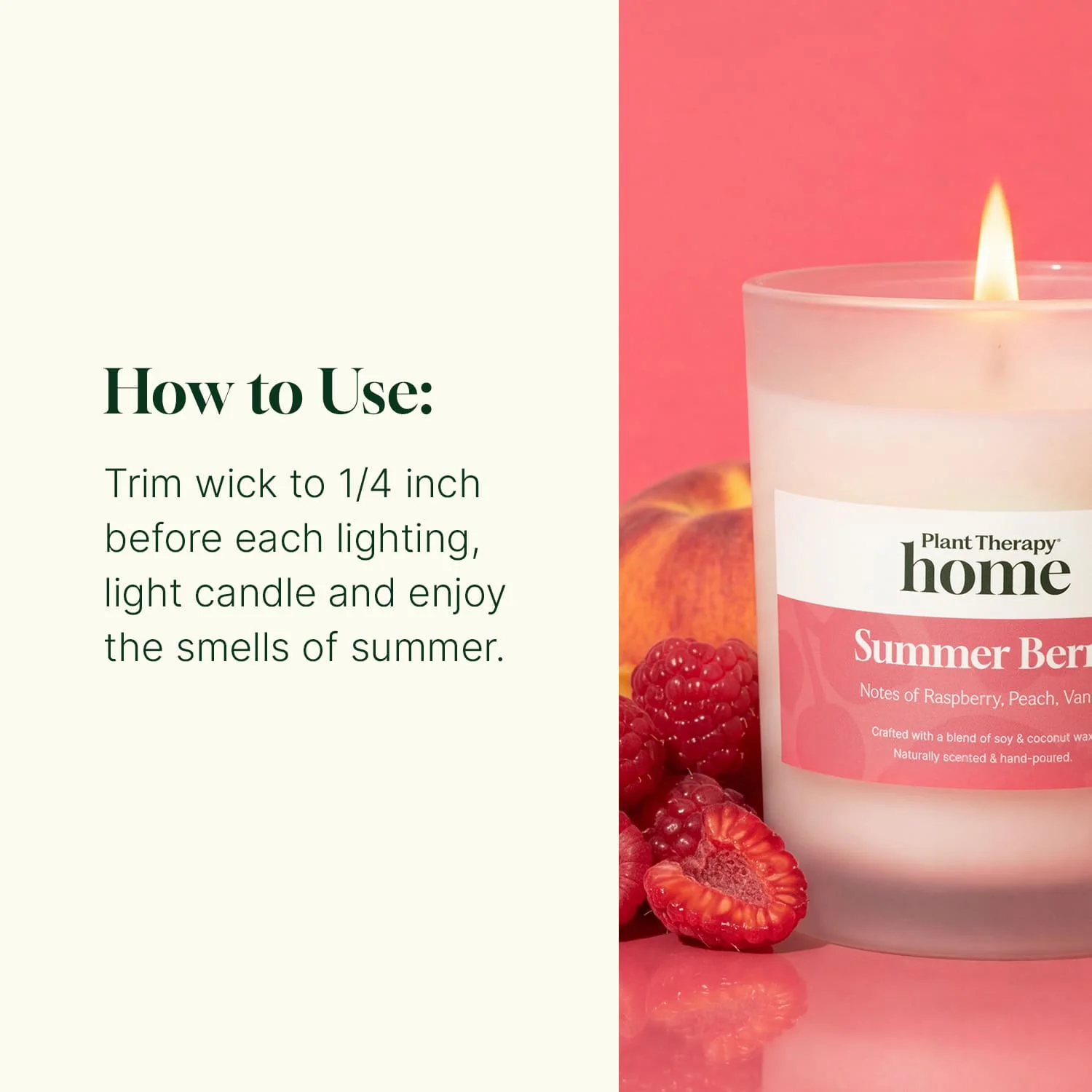 Summer Berry Naturally Scented Candle - Image 3