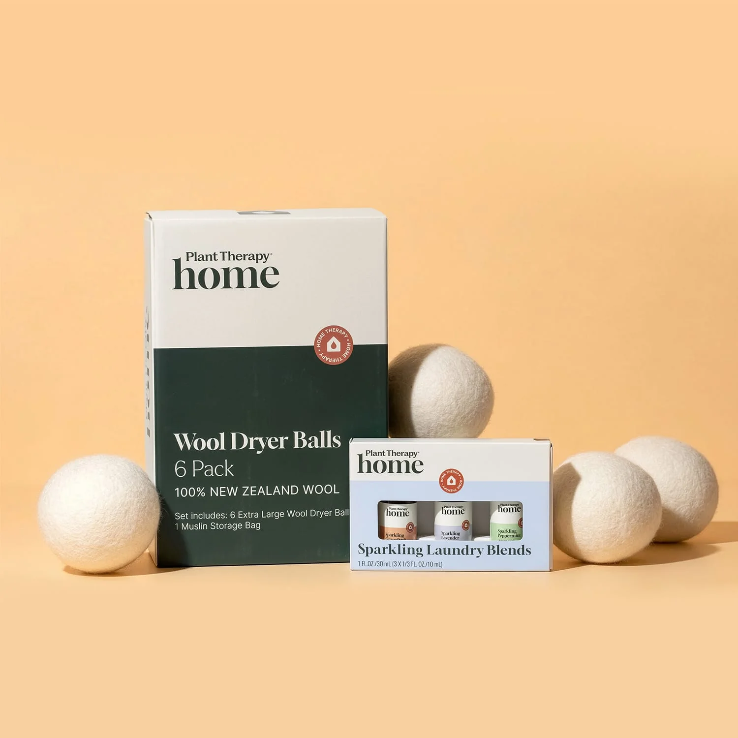 Wool Dryer Balls 6 Pack and Sparkling Laundry Blend 3 Pack - Image 3