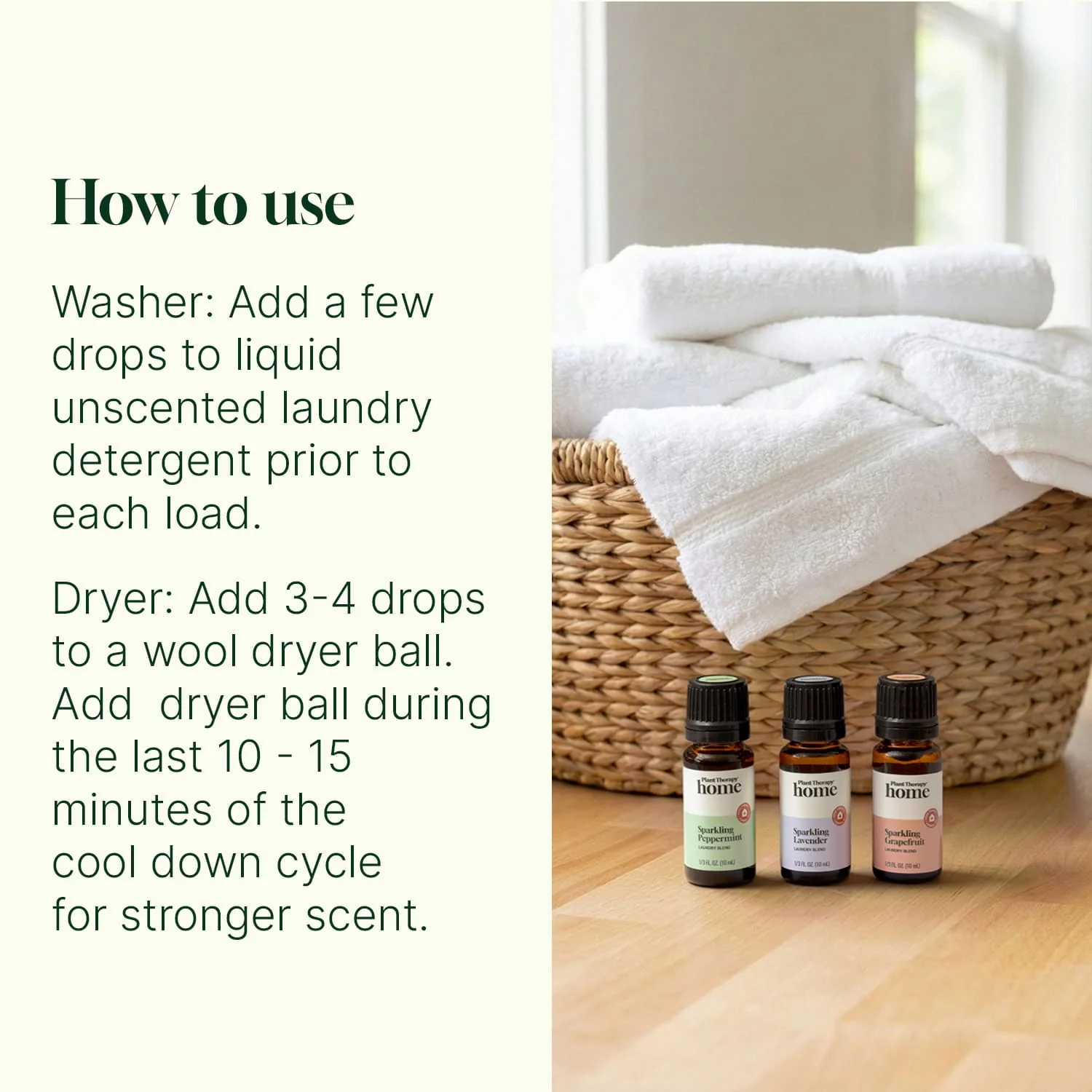 Wool Dryer Balls 6 Pack and Sparkling Laundry Blend 3 Pack - Image 4